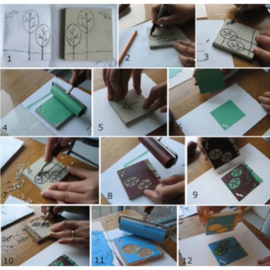 Set of 3 roll sizes for printing LINO 2 + 4 + 6 inch